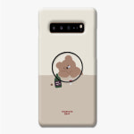 갤럭시S10플러스 케이스 하드 그립 스마트톡 모스카토베어 세트 : 모모케이스