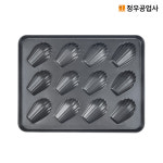 정우 마들렌틀 부채 12구 [홈베이킹,마들렌판,정우공업사] : hanomad