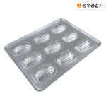 정우 실리콘 코팅 깊은 마들렌틀 부채 9구 [홈베이킹,마들렌판,정우공업사] : hanomad