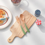 케이크 양식 샐러드 귀여운 나무 우드 디저트 포크 커트러리 스푼 00.내츄럴 : 꿈꾸는 키친