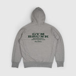 브렁크 짐웨어 브렁크 짐 후드 집업 티셔츠 멜란지 그레이 : 브렁크