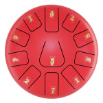 스틸텅드럼 가정용 힐링 타악기 합금강 텅 인치  톤 쌍 망치 + 보관 백 라 : 브라운망고