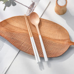 대추나무 우드 신혼 부부 가족 수저세트 : 모더니에