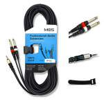 MOS YP-5M 3.5스테레오-55모노 2핀 Y잭 5M 무산소동 오디오케이블 찍찍이 포함 : 인풋사운드