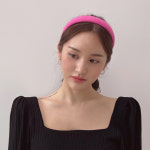 [무배 / 자체제작] 볼륨 무지 머리띠 쉘무 트위드 제니 헤어밴드 : 더노블