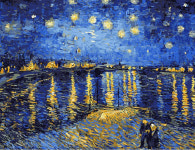 DIY페인팅 명화그리기-(아를의 별밤) Vincent van Gogh명화 50x40 : 퍼즐페인팅
