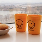 [공동구매] 스마일 홈카페 국내생산 물컵 4p : 뒷마켓