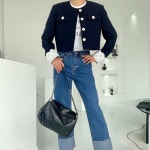 레이스 커프스 포인트 자켓-데일리룩,오피스룩 추천 : 몽아미