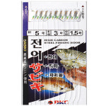 백경 전어카드 야광피(구슬무) 10본 BK-358 묶음바늘 : 부산가자낚시