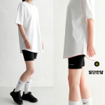 여자 레이어드티 필라테스상의 요가복 반팔티 맨투맨 롱 이너티셔츠 레깅스 반달 : 두번째남자친구