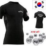 T23 육군 로카 반팔 티셔츠 ATB-UV 실버3D 검정 90~115  ROKA 남염-앞+뒤+팔 여름 군인 군용 티 TS 태성 : 밀리언샵365