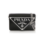 [워드로브] [국내/당일]22SS 1BH189 ZO6 F0002 프라다 브러시드 삼각 로고 체인 숄더백 : 워드로브