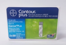 컨투어플러스 혈당측정검사지 100매 유효기한 : 율 메디칼