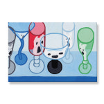 다양한 얼굴, 키무 작가 작품 일러스트 그림 캔버스 액자 거실 벽 장식 인테리어 소품 : 라이크디즈