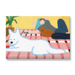 주말, 키무 작가 작품 일러스트 그림 캔버스 액자 거실 벽 장식 인테리어 소품 : 라이크디즈