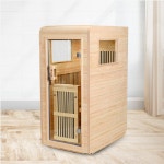 다온사우나 KN-001B 가정용 개인 전신 사우나 편백나무 1인용 이동식 건식 찜질방 : SYS종합가전