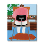 좋아하는 자리, 키무 작가 작품 일러스트 그림 캔버스 액자 거실 벽 장식 인테리어 소품 : 라이크디즈