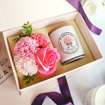 캔들앤솝 카네이션 캔들 선물 세트 스승의날 어버이날 : 허브파티