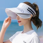 여름 스포츠 골프 햇빛 가리개 슬라이드 날개 썬캡 모자 : 펭귄네잡화점