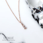 [레뉴] 듀드롭 꼬냑 다이아몬드 목걸이 / 14K 골드 여자친구 선물 1부5리 0.15ct : LENUE Jewelry