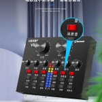 라이브 방송장비 사운드 카드 세트 콘덴서 마이크 PC : 삼팔상회