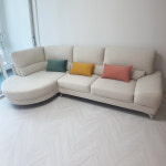 벨라 갤럭시 원단 코너 카우치 기능성 패브릭 소파 : 고희관 가구 갤러리