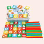 수학보드게임 사칙연산 원목 수학교구 시계 수막대 자석학습세트 셈셈수놀이 보드게임 W108 : 보드존