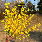 개나리 조화 꽃 부쉬 가지 봄 인테리어 : 왓위셀