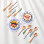 주주브 디저트스푼 포크 우드커트러리 카페 수저 내츄럴 : 톰박스