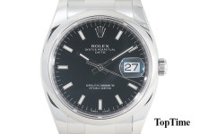 롤렉스 오이스터 퍼페츄얼 스틸 검정판 바인덱스 34mm 115200 : 탑타임