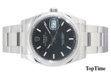 롤렉스 오이스터 퍼페츄얼 스틸 검정판 바인덱스 34mm 115200 : 탑타임