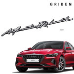 그리븐 G70 슬로건 무광 크롬 메탈 엠블럼 70333 : 제트비