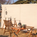 코누 캠핑 윈드스크린 160cm 캠핑바람막이 사이드월 면tc S : KONU