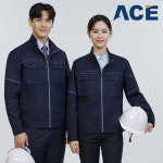 ACE-2201 춘하 작업복 고신축사 통풍 메쉬 근무복 점퍼 : 대원단체복
