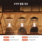 브리즈문 감성 캠핑 LED 랜턴 조명 등 램프 호롱불 배터리 미포함 : BreezeMoon