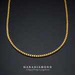 24k 순금 박스체인 목걸이 남자 여자 37.5g 글로리 HNPGR237 : 하나다이아몬드