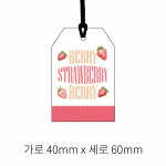 행택 H-005 100장 딸기우유택 종이택 원형 사각 육각 : 대명패키지