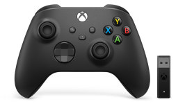 [중고] XBOX 4세대 블루투스 무선 컨트롤러 카본 블랙 + 무선 리시버 (한국정발판) : 게임토탈
