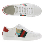 [워드로브] [국내/당일]22SS 664142 1XG60 9065 구찌 에이스 캣 여성 화이트 스니커즈 : 워드로브