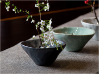 청백원 도자기 연잎 수반 화병 다화꽂이 꽃꽂이 인테리어소품 침봉 이케바나 : 청백원