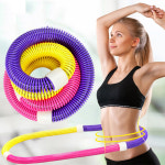 다이어트 지압 꽈배기 스프링 훌라후프 허리 용수철 마사지 실내 운동기구 860g : 우드파크