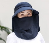 햇빛가리개보넷 챙넓은 면 머리덮개 지퍼 자외선차단 야외 : 쓸모 상점