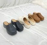 [모브딜라잇shoe] 가보시 통굽힐 블로퍼 (3color) g1159 : 모브딜라잇