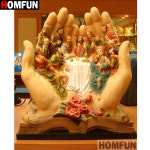 보석십자수homfun 전체 사각형라운드 드릴 5d diy 페인팅비즈 도안 금전수 자수 : 더퀸바이