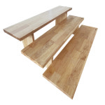 화분진열 고무나무18T제작 화분선반 받침대 베란다 다육이 정리대 오일바른 안전하고 냄새없는 : 원목침대 꿈을꾸는가구