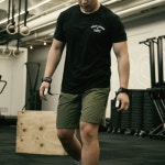 카키그라도 시그니처2 남성 반팔 크로스핏 티셔츠 운동복 짐웨어 밀리터리 머슬핏 블랙 : KHAKI GRADO