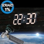 GPS 위성 벽걸이LED시계 루나리스벽시계 전자시계 디지털 : 만화상회