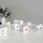 집콕 집놀이 자가격리 아이템 미니 DIY 종이집 만들기 조명 인테리어 미니어처 소품 : 취미하나