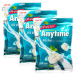 애니타임 밀크185g x 3개,무설탕 사탕 초콜릿 초코바 : 해피바이