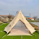 유림텐트 투명 일체형 우레탄창 지퍼식 블랙 소이밀크 베이지 화이트 맞춤 제작가능 : YULIM TENT